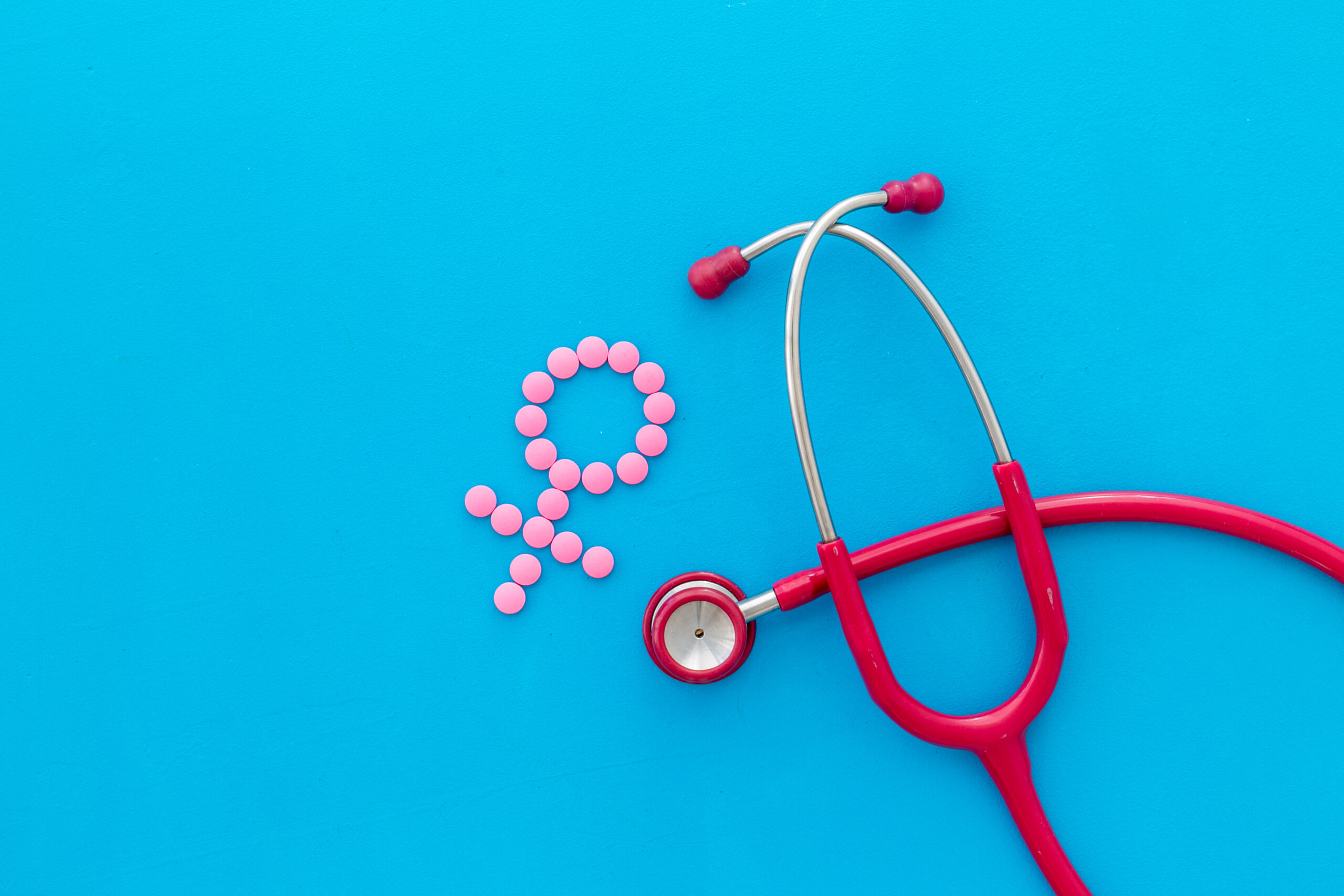 Female Gender Symbol and Stethoscope